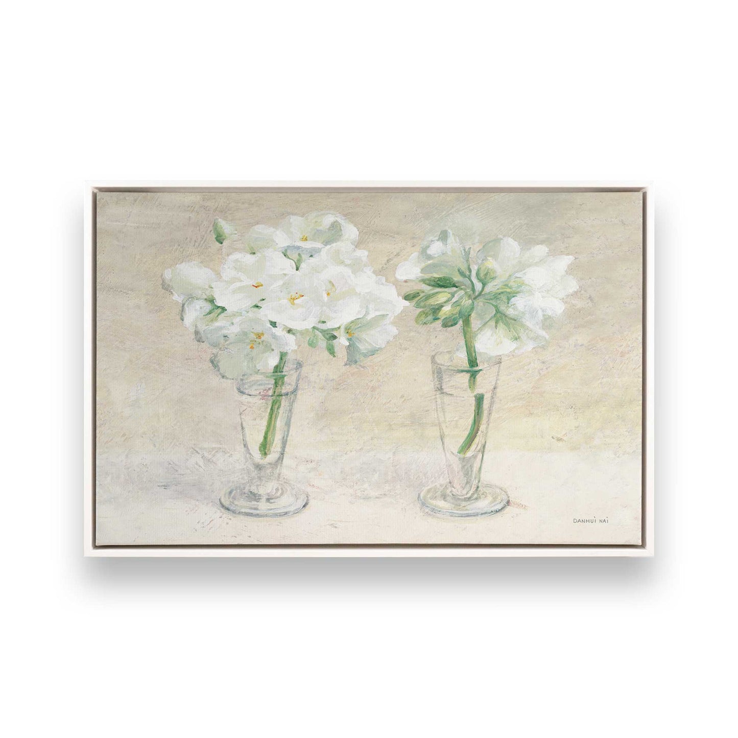 [Color:Opaque White], Picture of art in a White frame