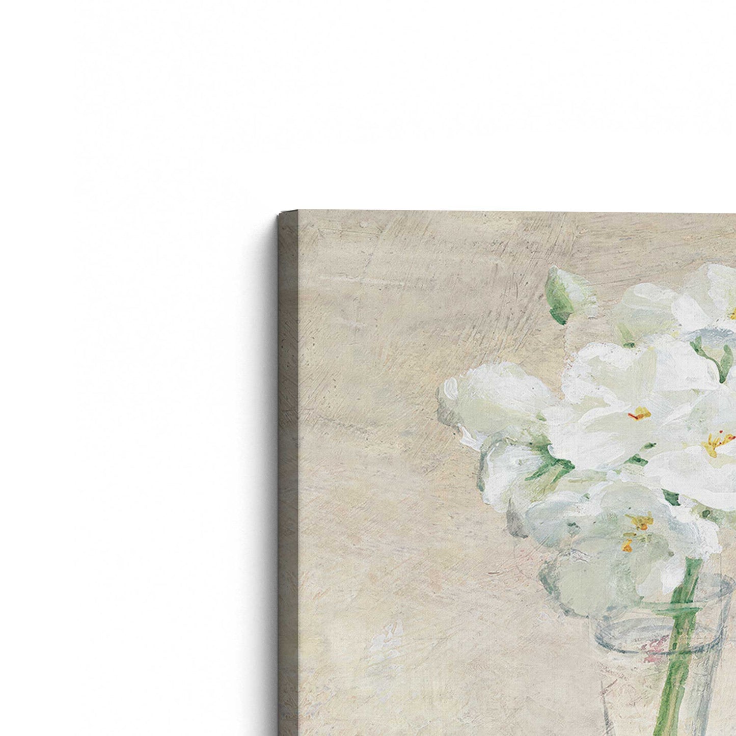 [Color:Stretched Canvas], Picture of the corner of the art