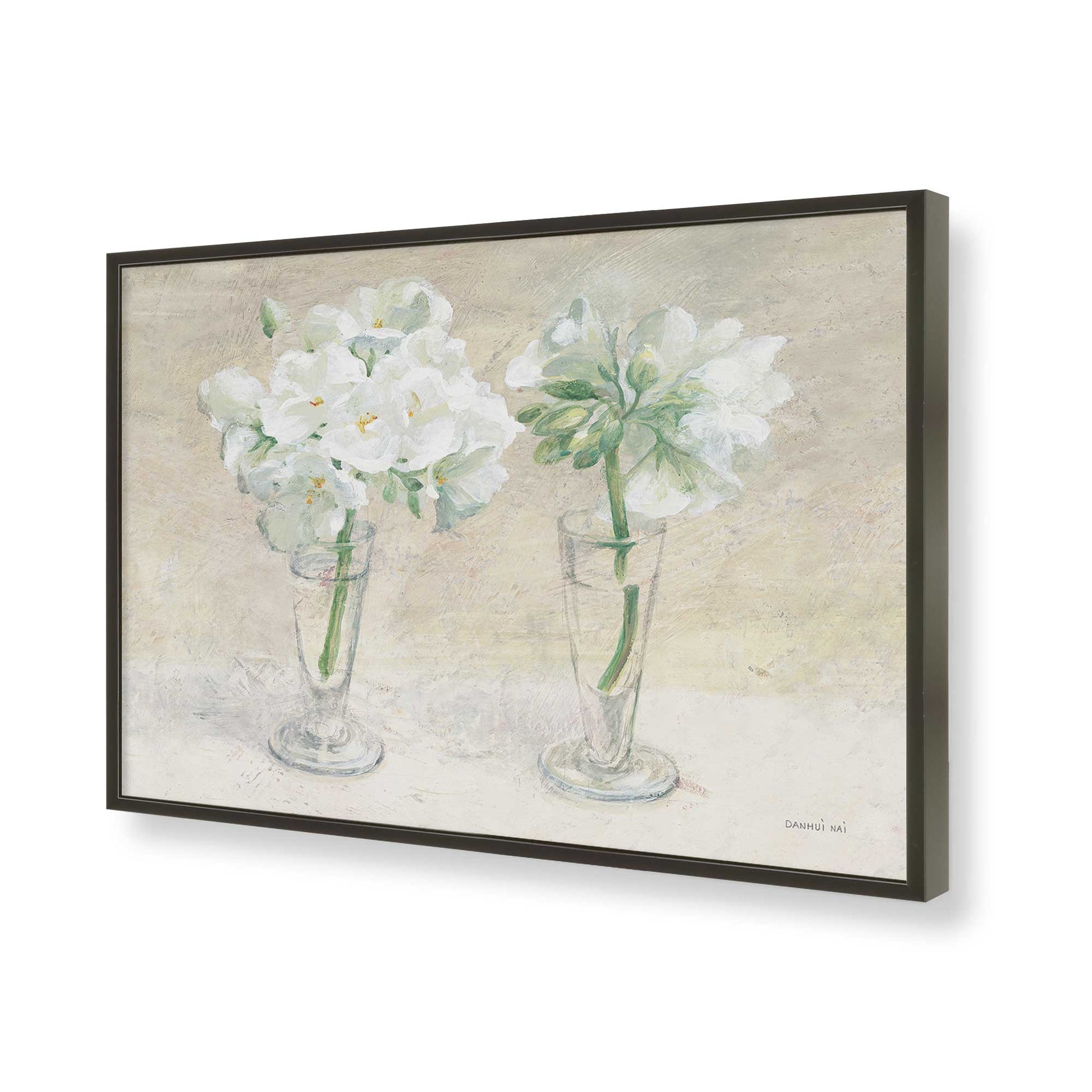 [Color:Satin Black], Picture of art in a Satin Black frame of the corner