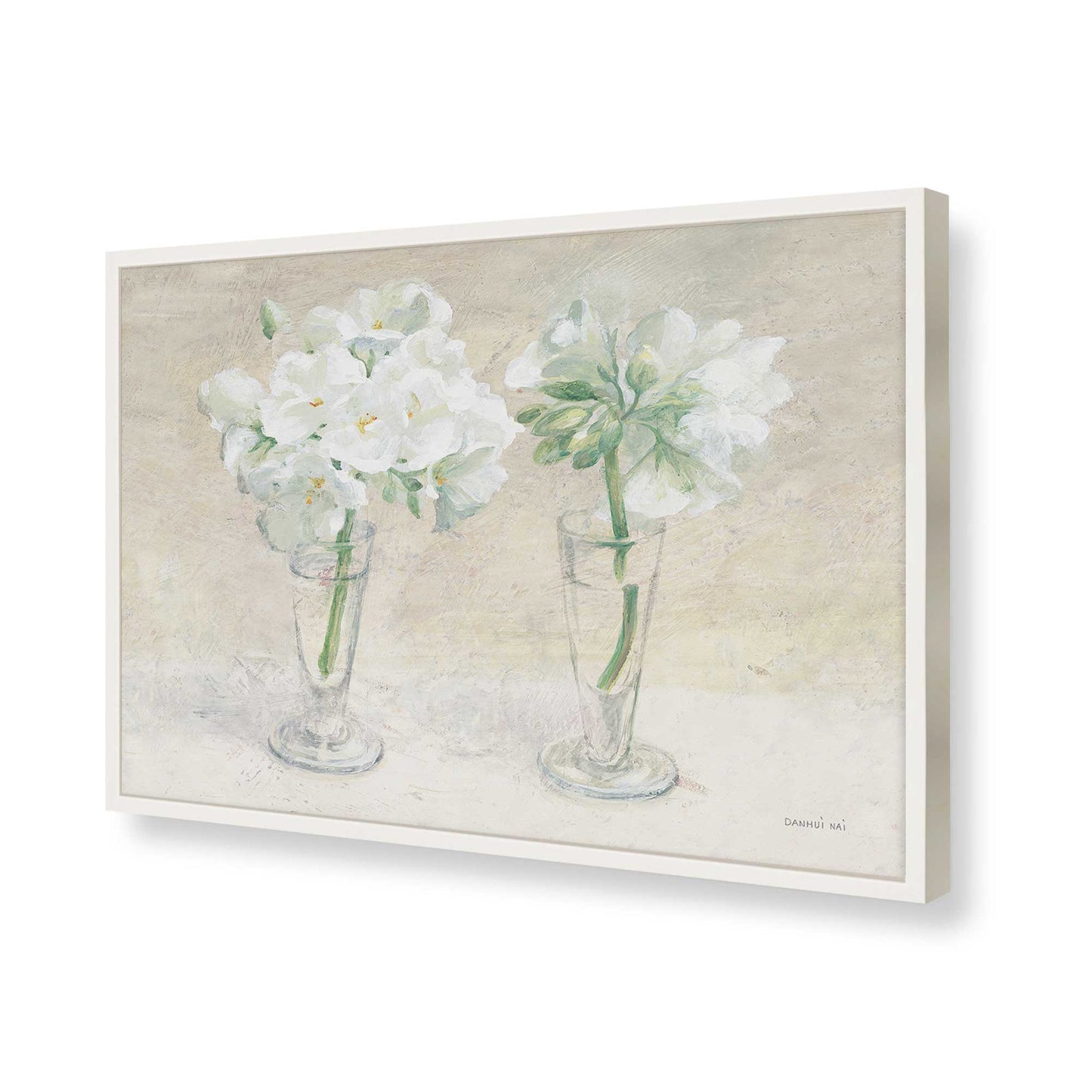 [Color:Opaque White], Picture of art in a Opaque White frame of the corner