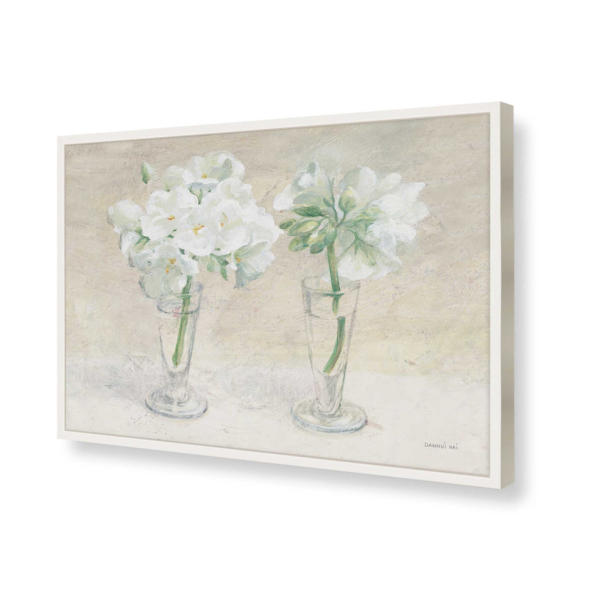 [Color:Opaque White], Picture of art in a Opaque White frame of the corner