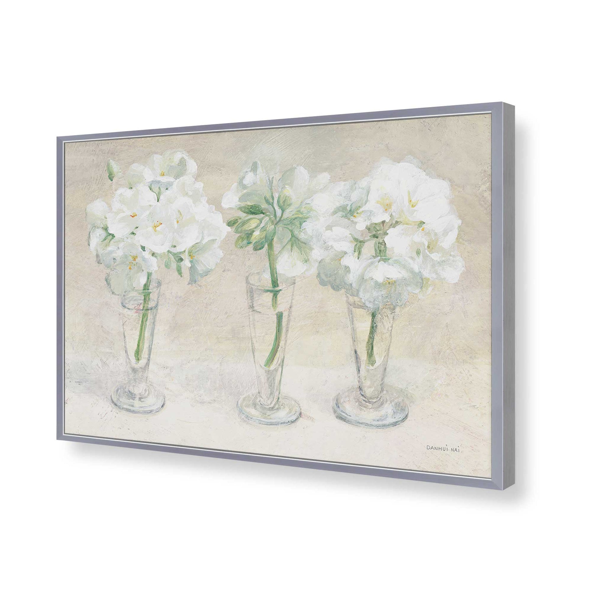 [Color:Polished Chrome], Picture of art in a Polished Chrome frame of the corner