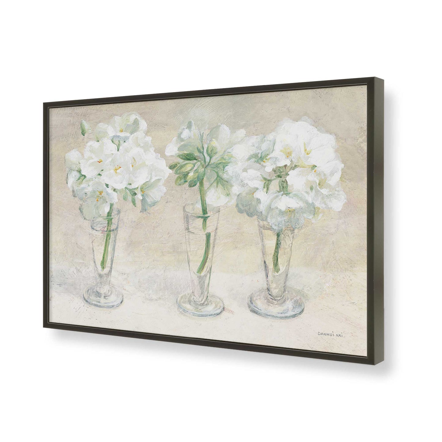 [Color:Satin Black], Picture of art in a Satin Black frame of the corner