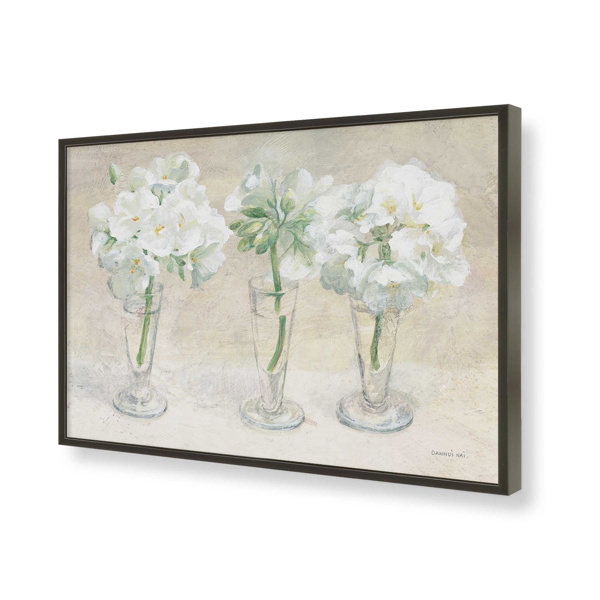 [Color:Satin Black], Picture of art in a Satin Black frame of the corner