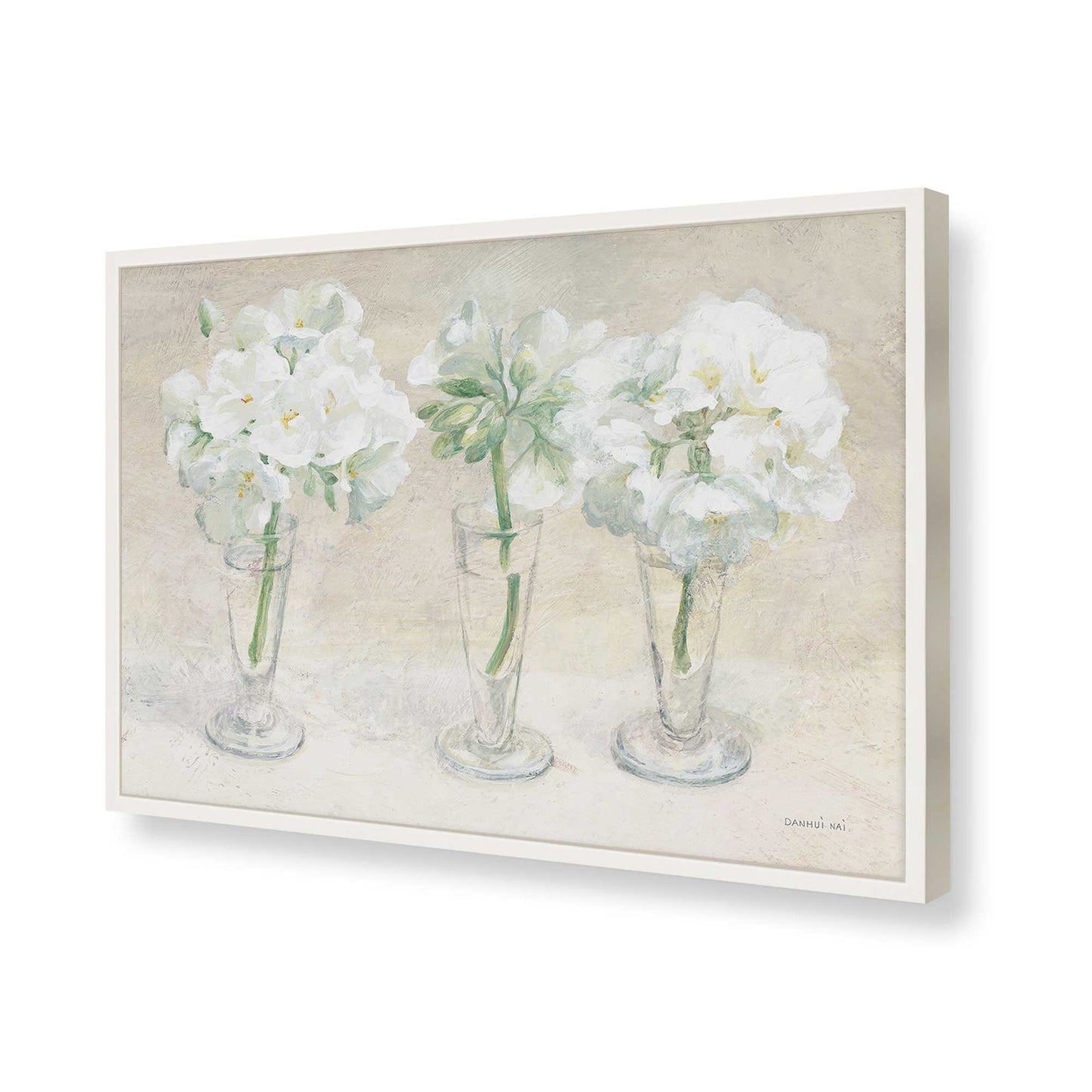 [Color:Opaque White], Picture of art in a Opaque White frame of the corner