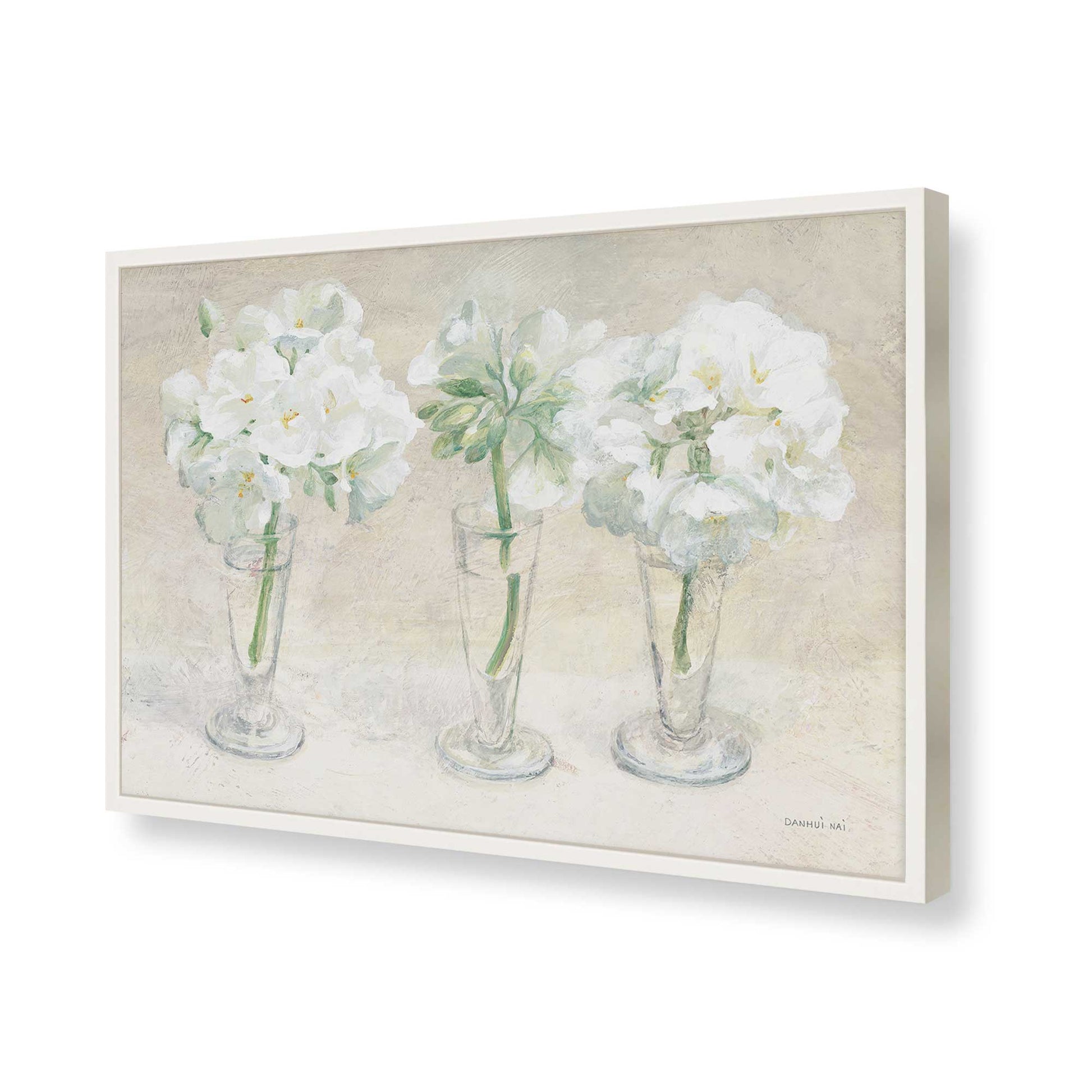 [Color:Opaque White], Picture of art in a Opaque White frame of the corner