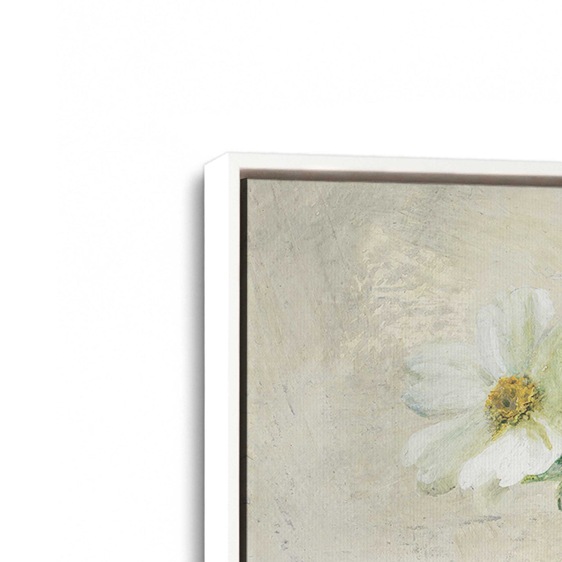 [Color:Opaque White], Picture of art in a White frame at an angle