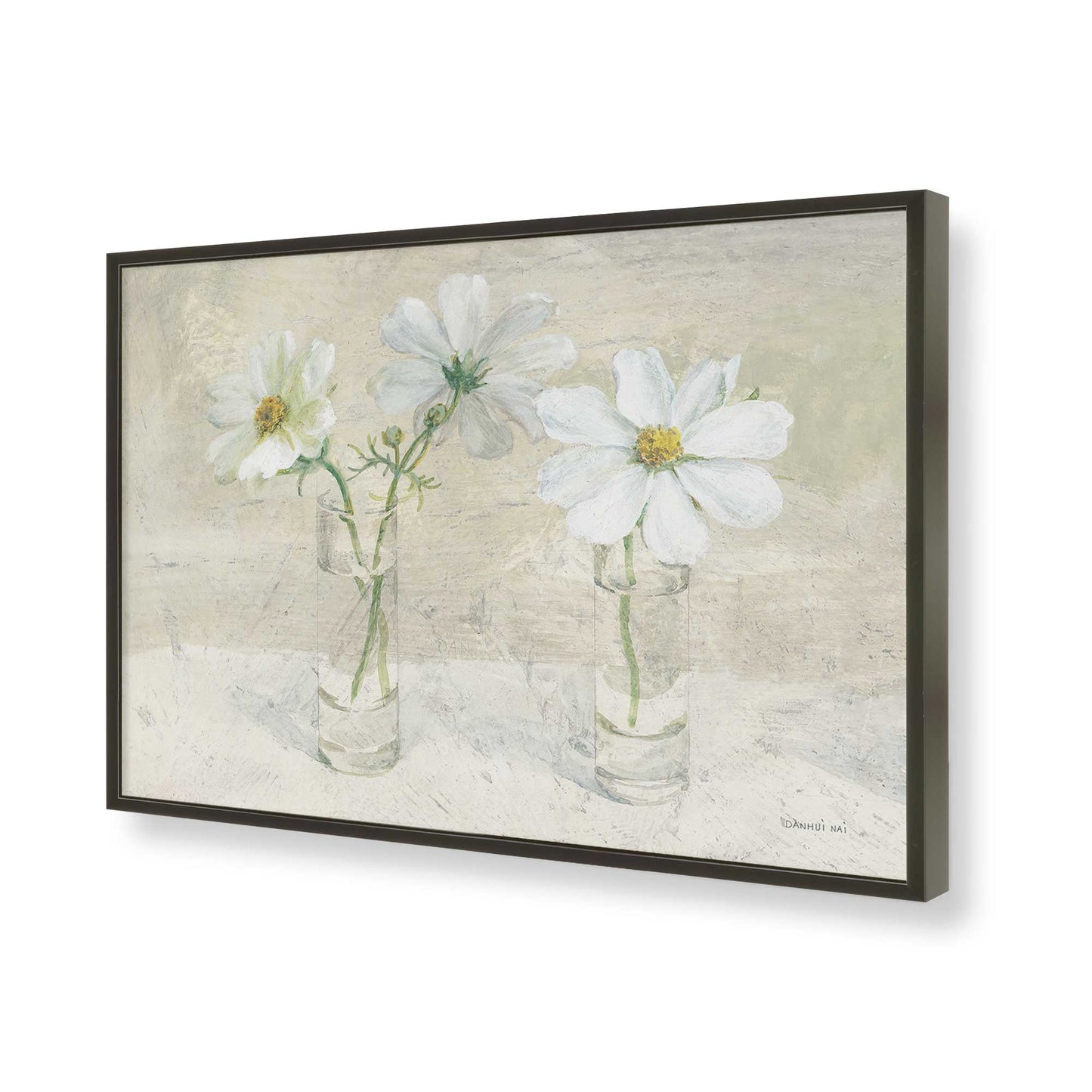 [Color:Satin Black], Picture of art in a Satin Black frame of the corner
