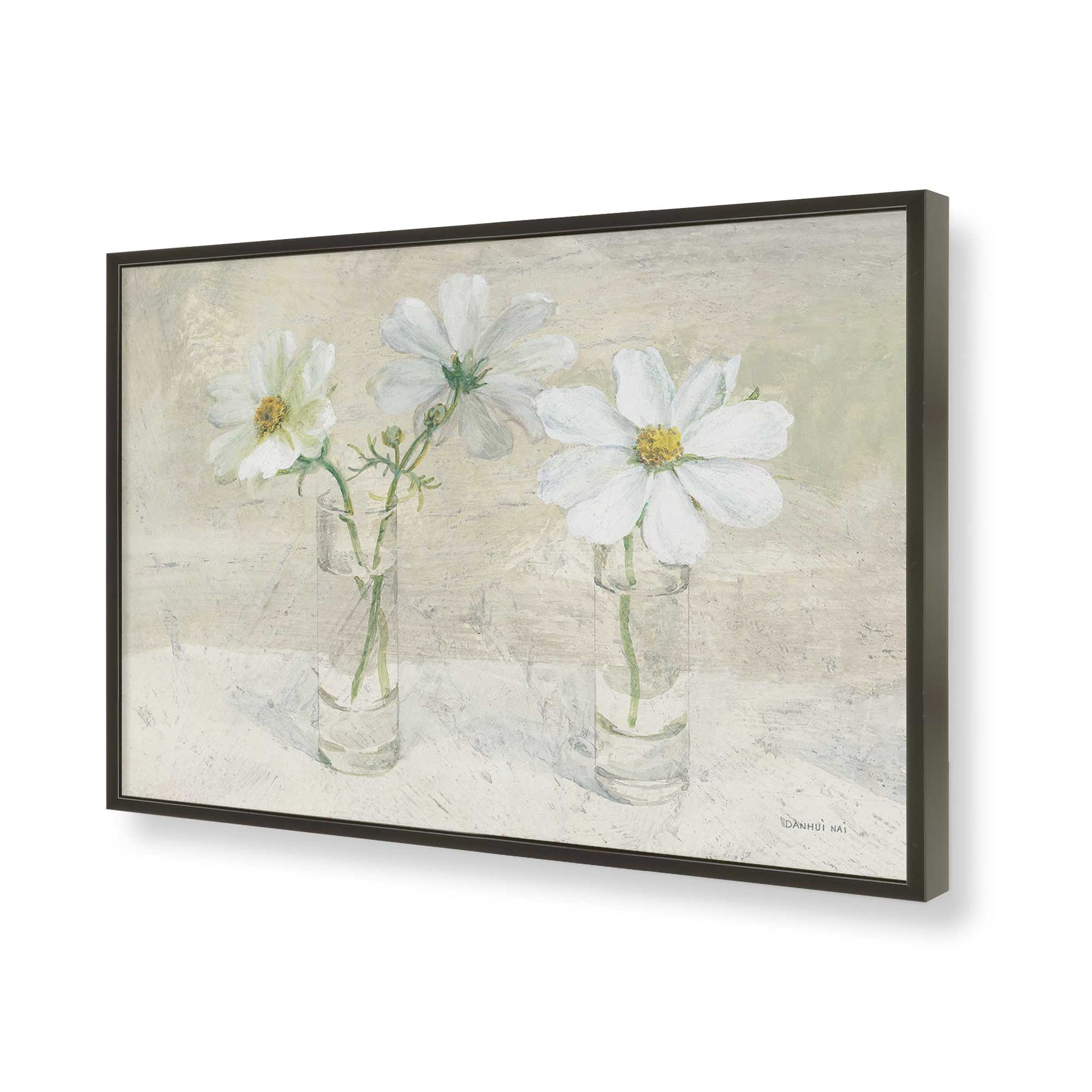 [Color:Satin Black], Picture of art in a Satin Black frame of the corner