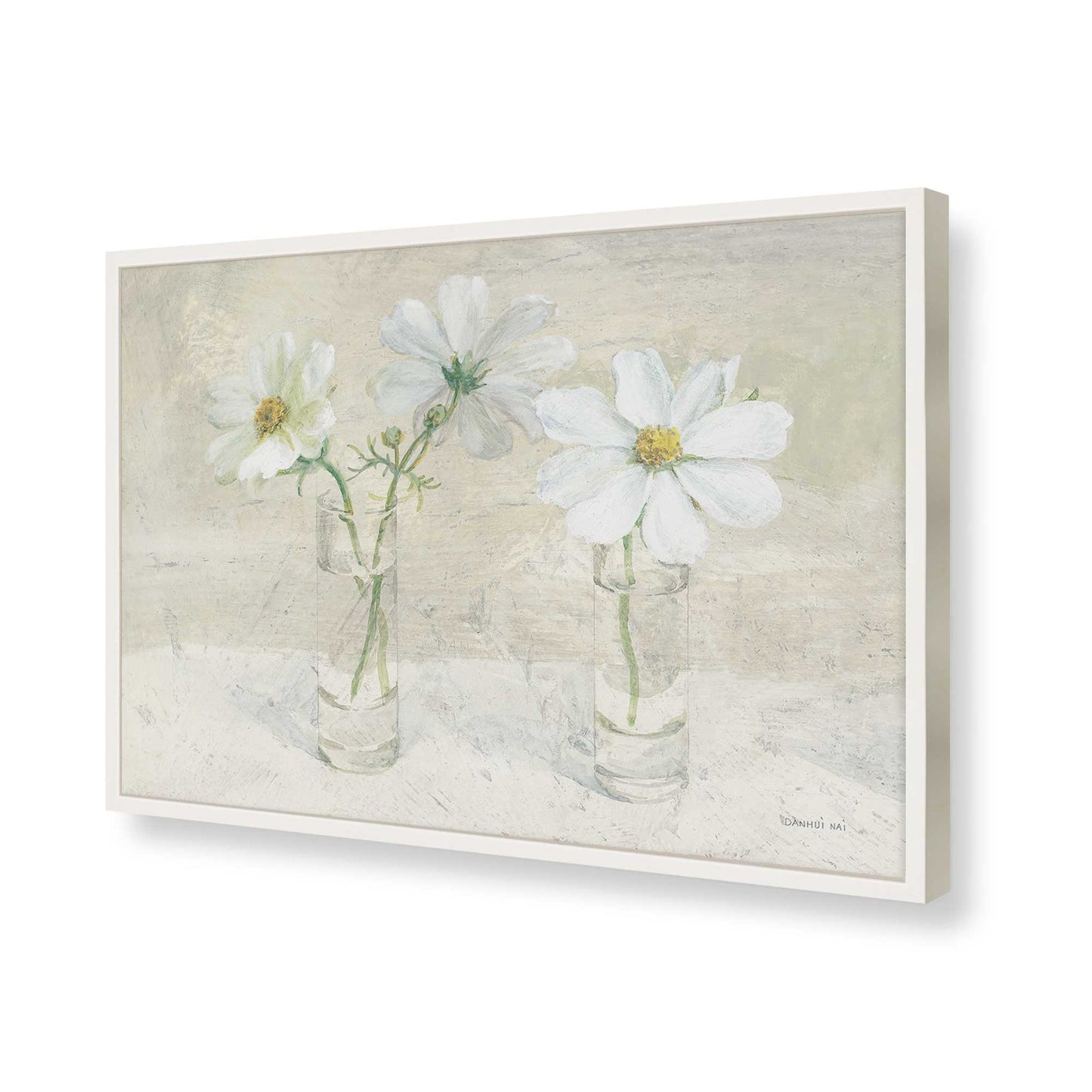[Color:Opaque White], Picture of art in a Opaque White frame of the corner