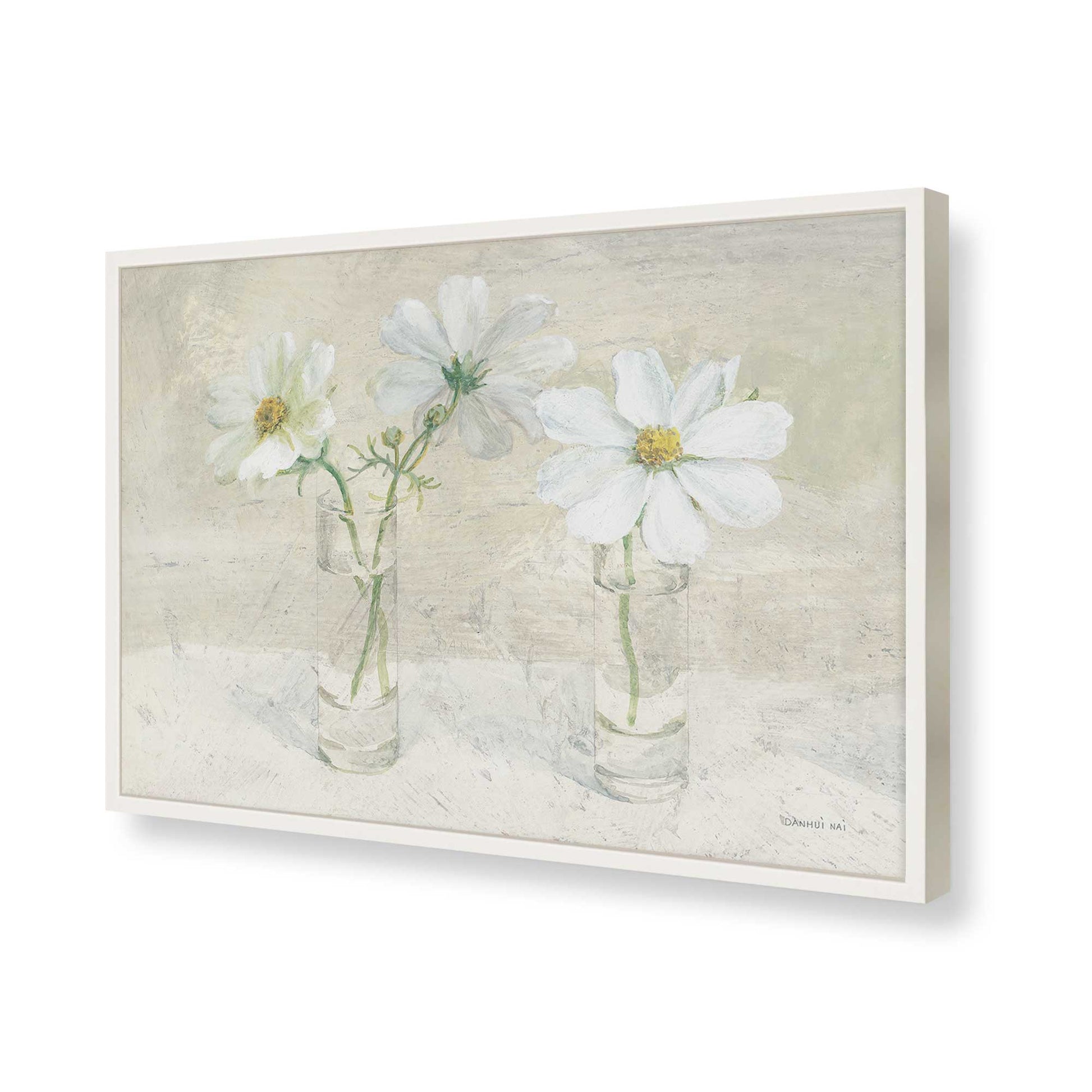 [Color:Opaque White], Picture of art in a Opaque White frame of the corner