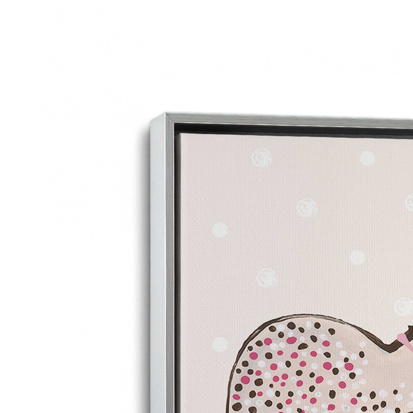[Color:Polished Chrome], Picture of art in a Polished Chrome frame at an angle