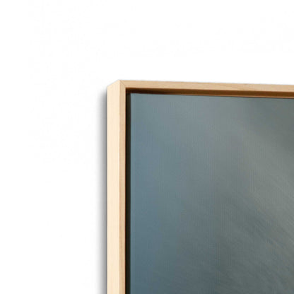 [Color:American Maple], Picture of art in a American Maple frame at an angle