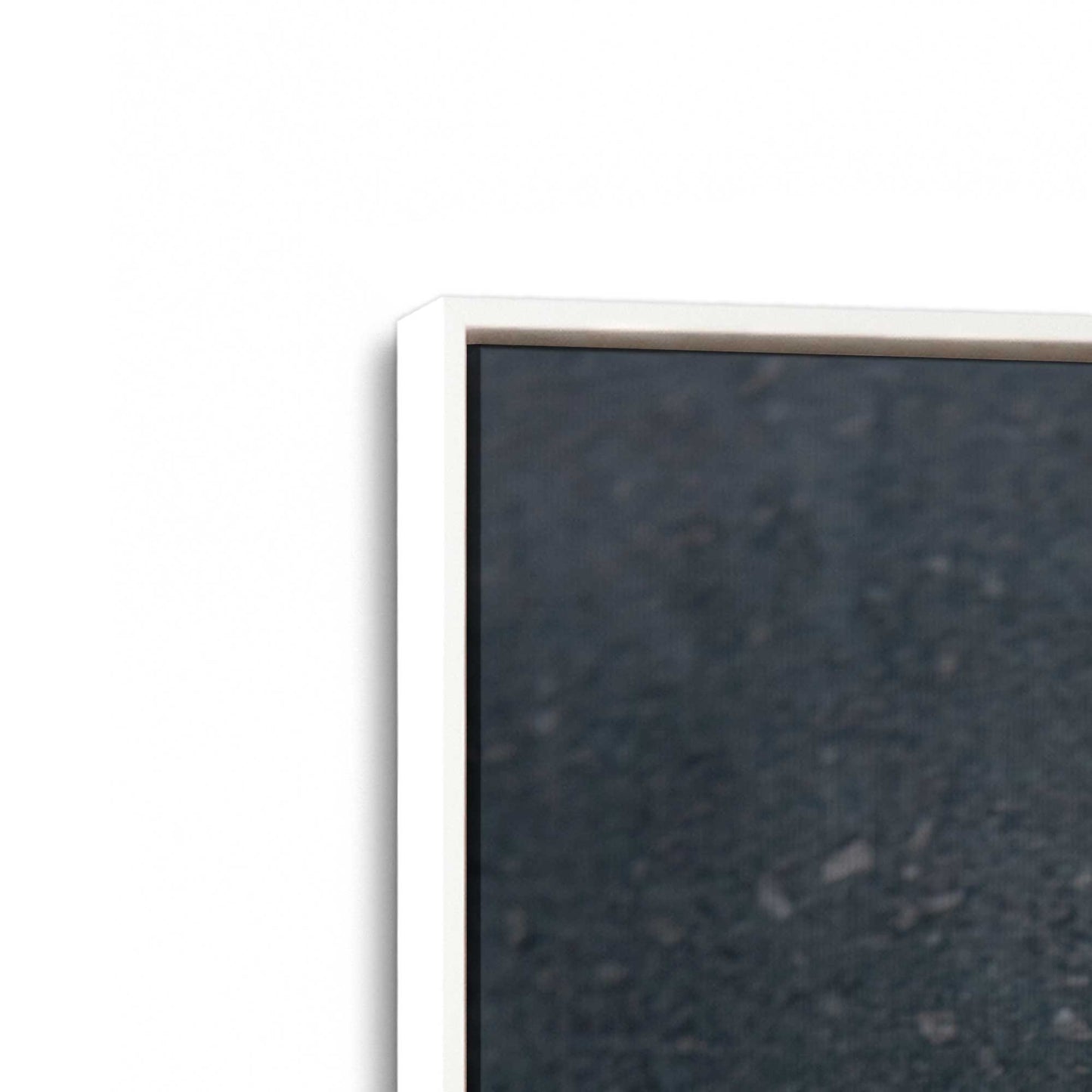 [Color:Opaque White], Picture of art in a White frame at an angle