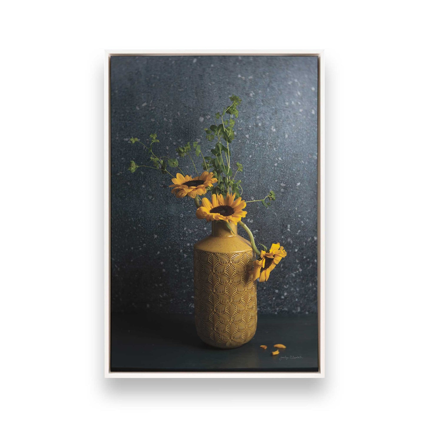 [Color:Opaque White], Picture of art in a White frame