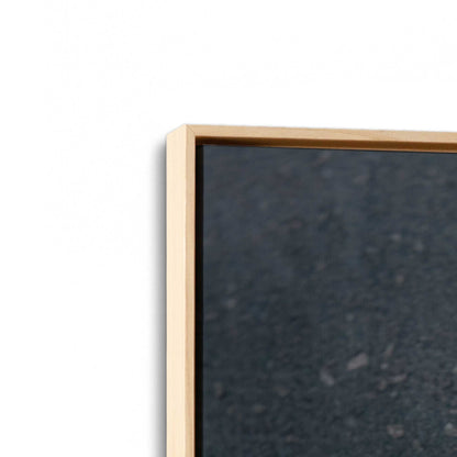 [Color:American Maple], Picture of art in a American Maple frame at an angle