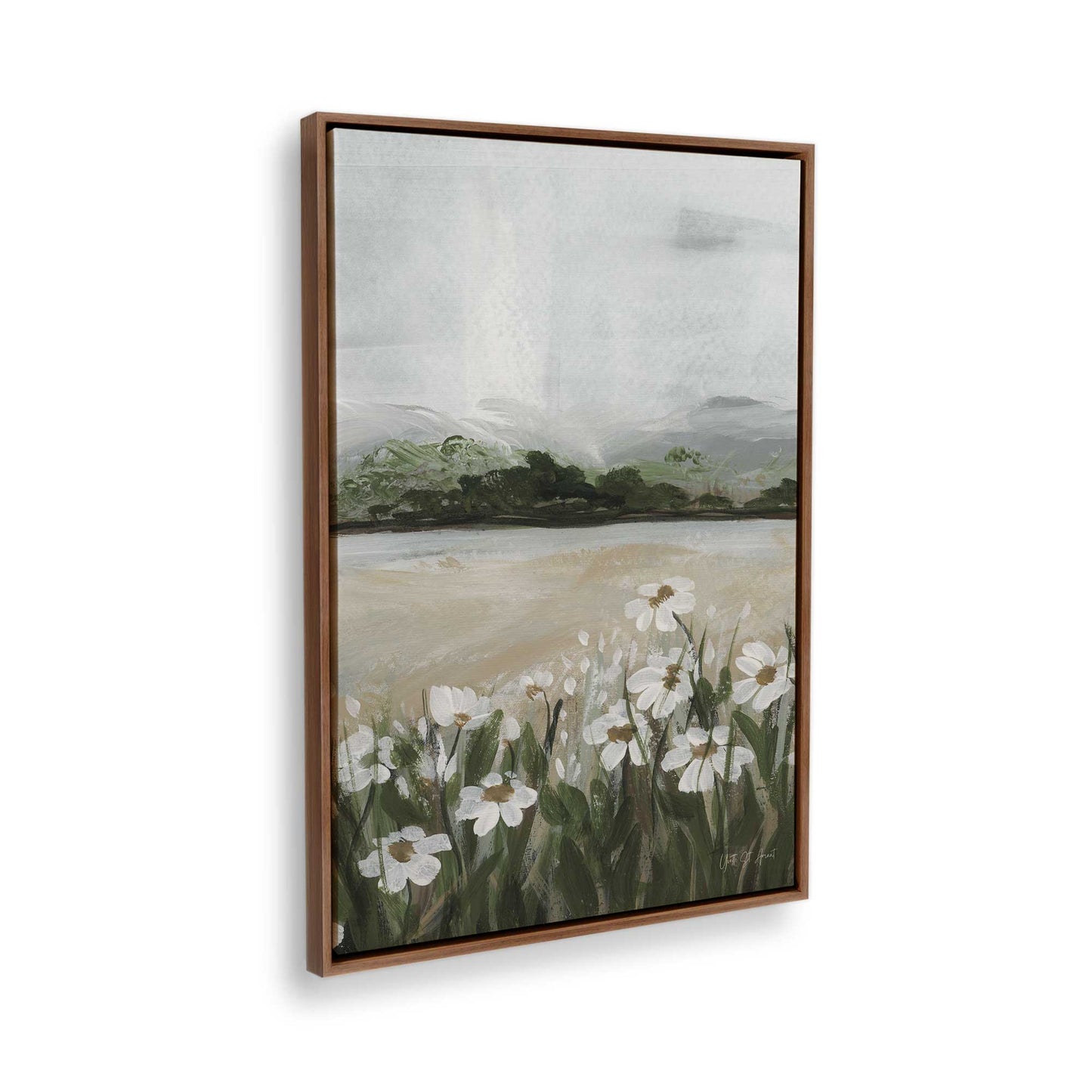 [Color:Walnut], Picture of the corner of the art