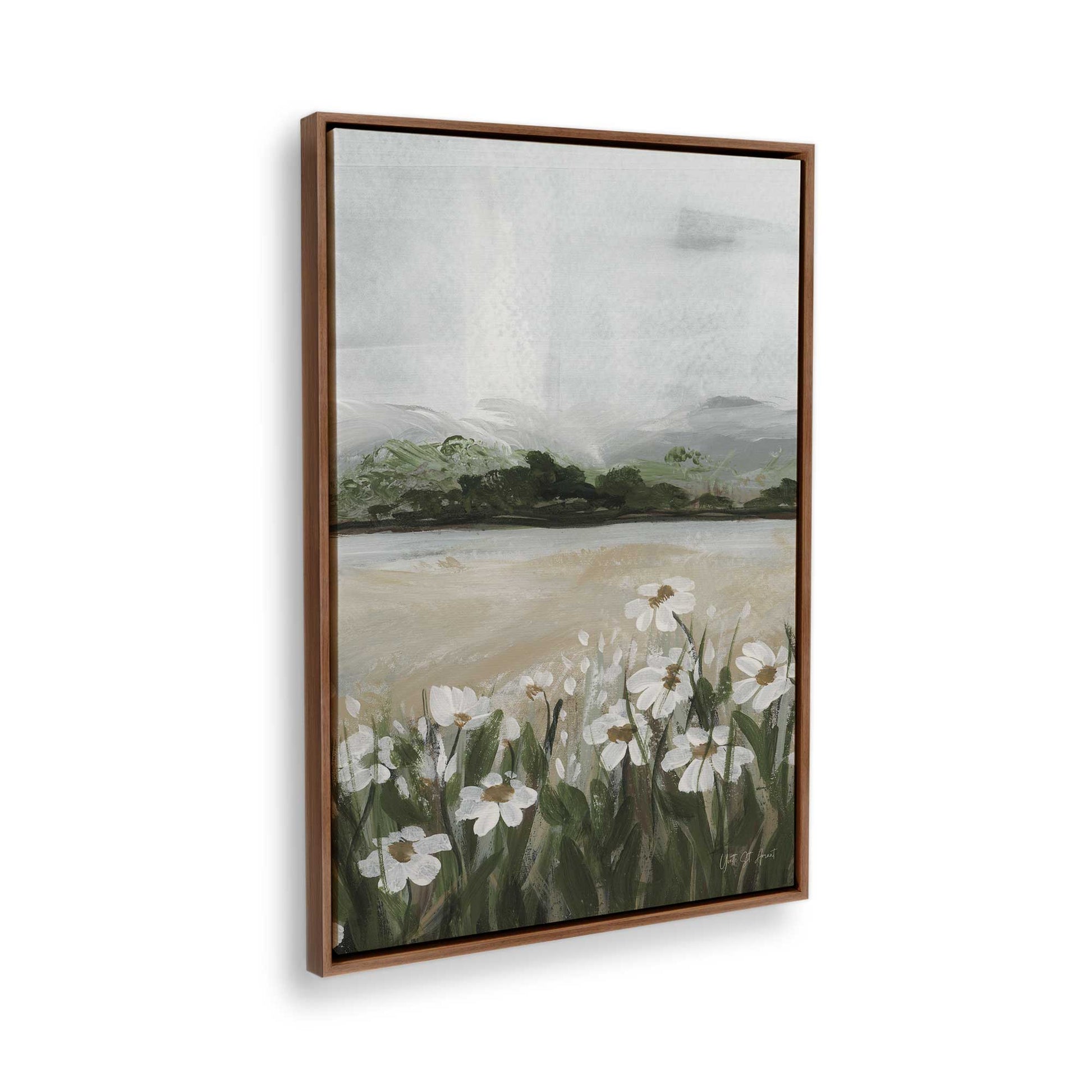 [Color:Walnut], Picture of the corner of the art