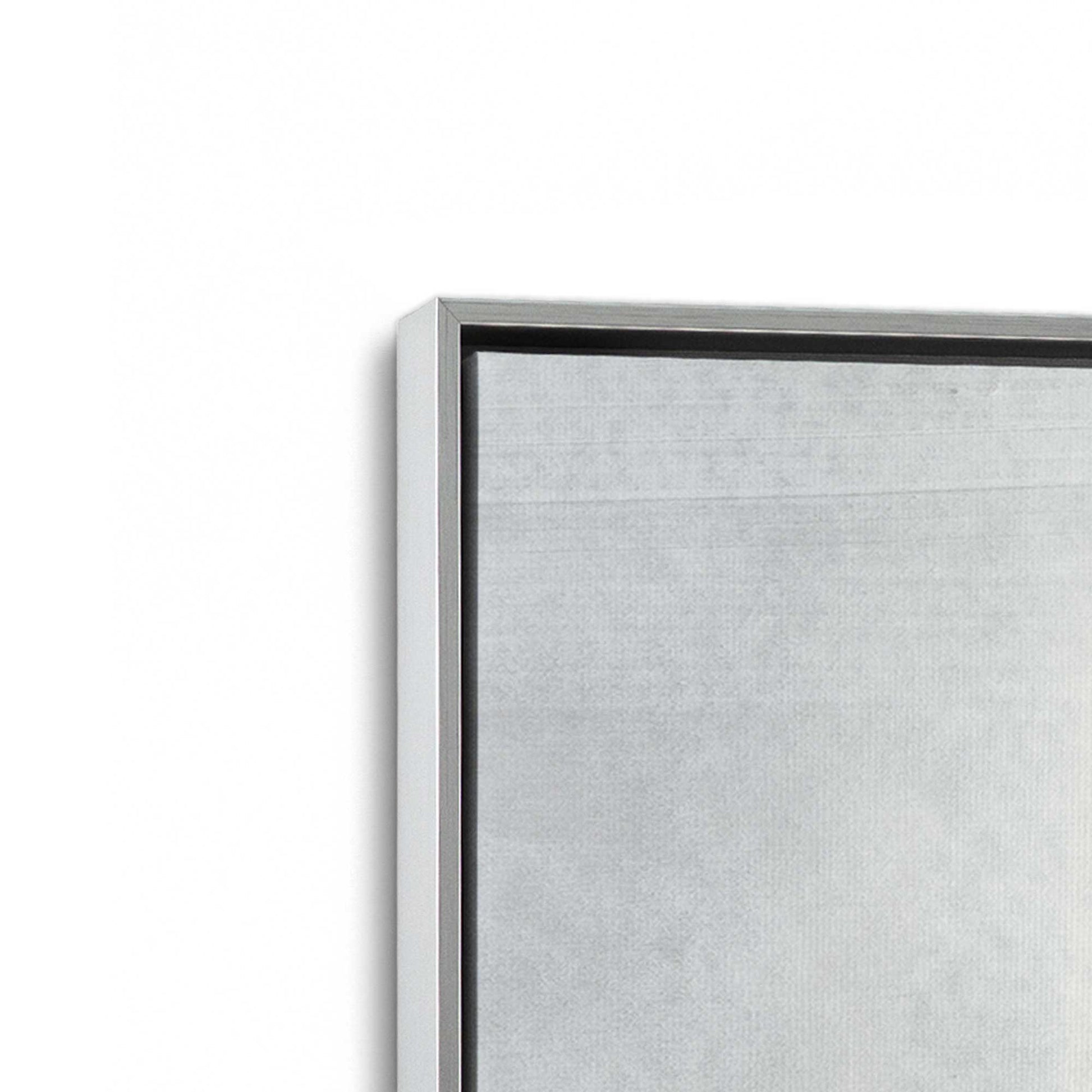 [Color:Polished Chrome], Picture of art in a Polished Chrome frame at an angle