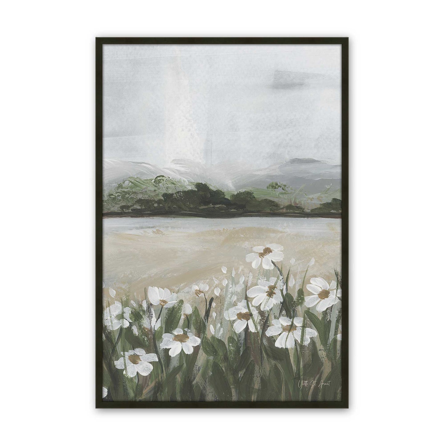 [Color:Satin Black], Picture of art in a Satin Black frame