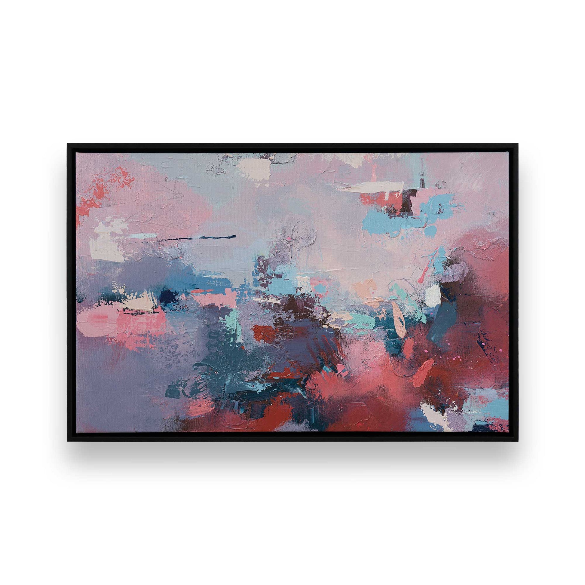 [Color:Satin Black], Picture of art in a Satin Black frame