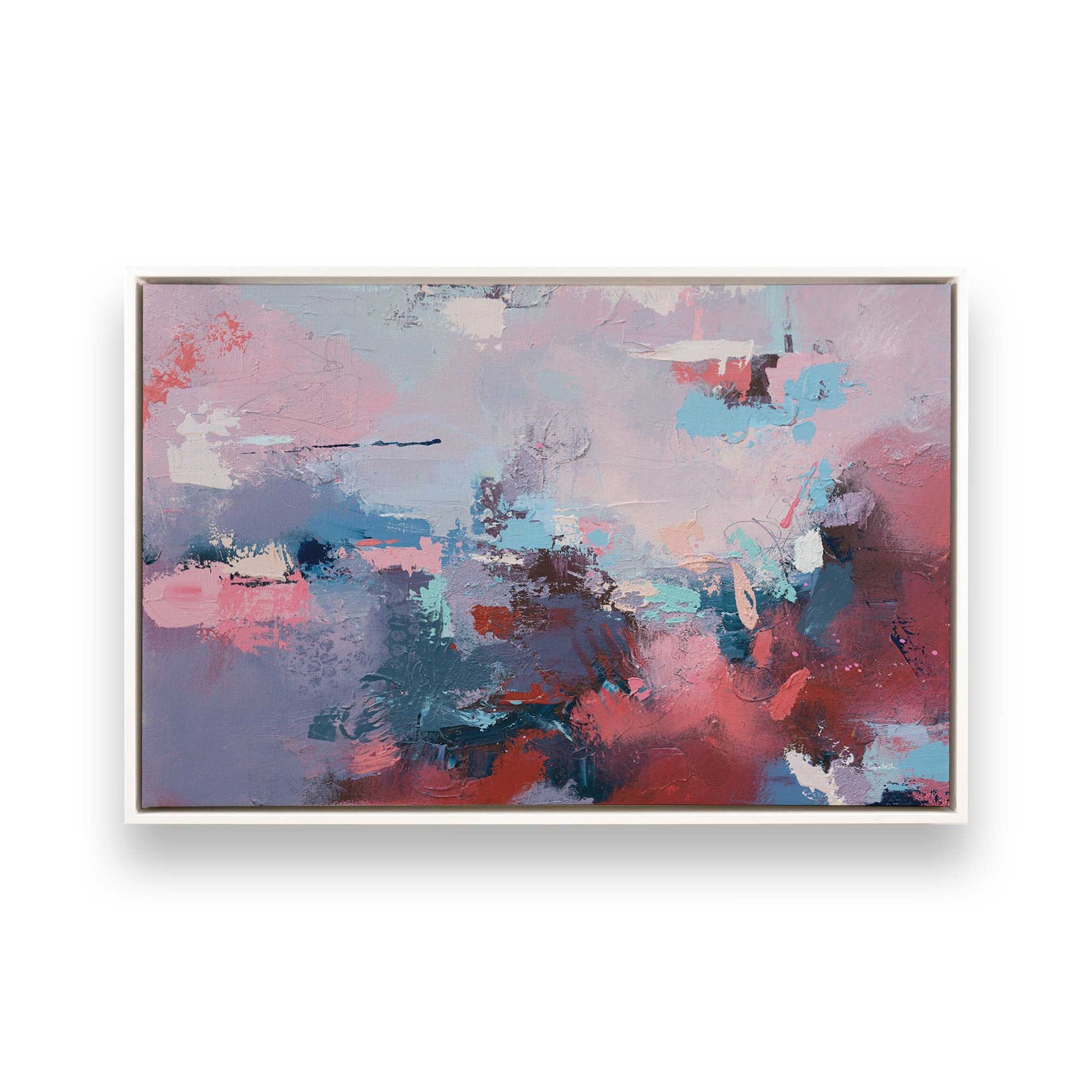 [Color:Opaque White], Picture of art in a White frame