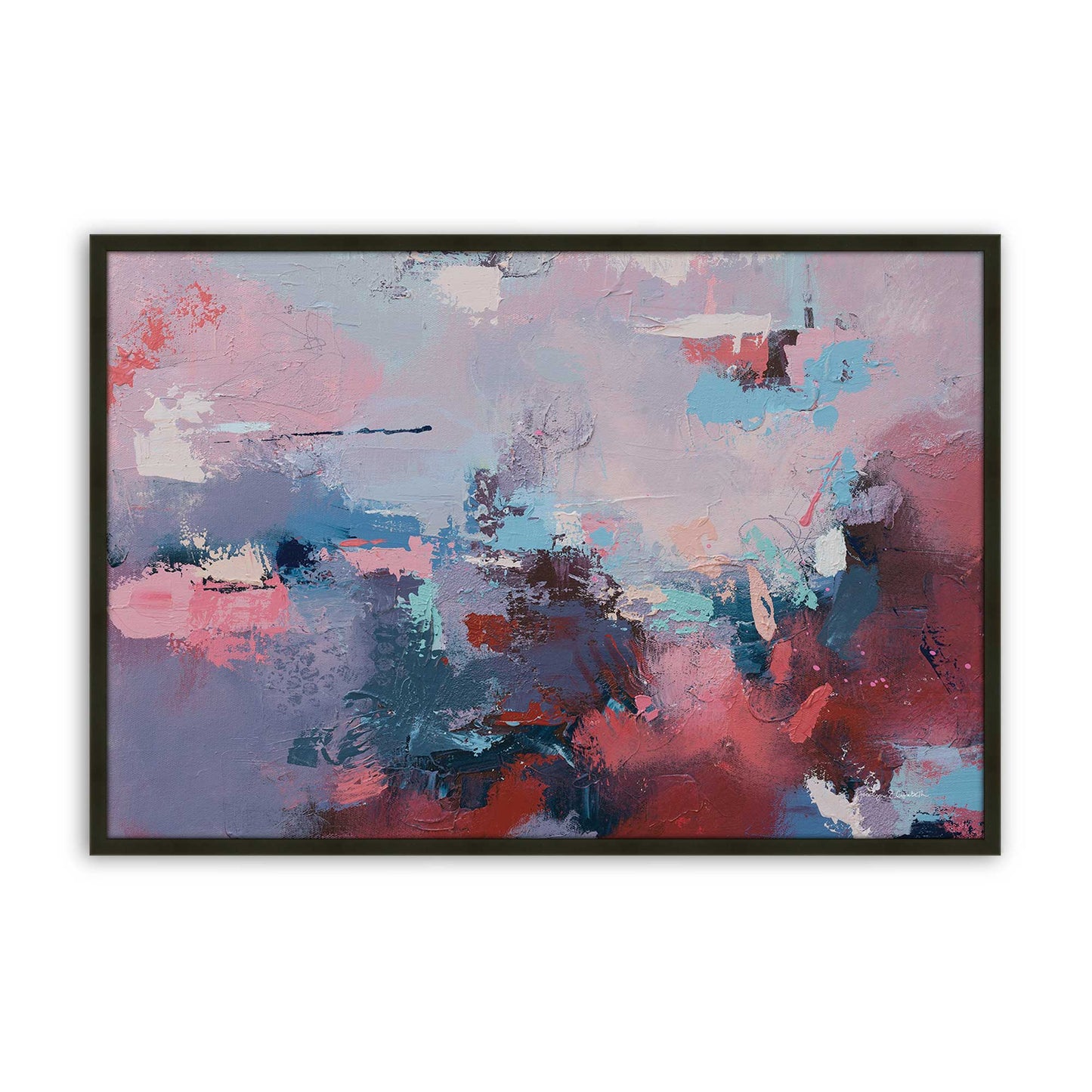 [Color:Satin Black], Picture of art in a Satin Black frame