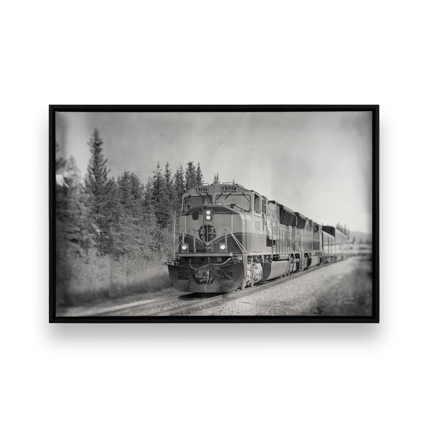[Color:Satin Black], Picture of art in a Satin Black frame