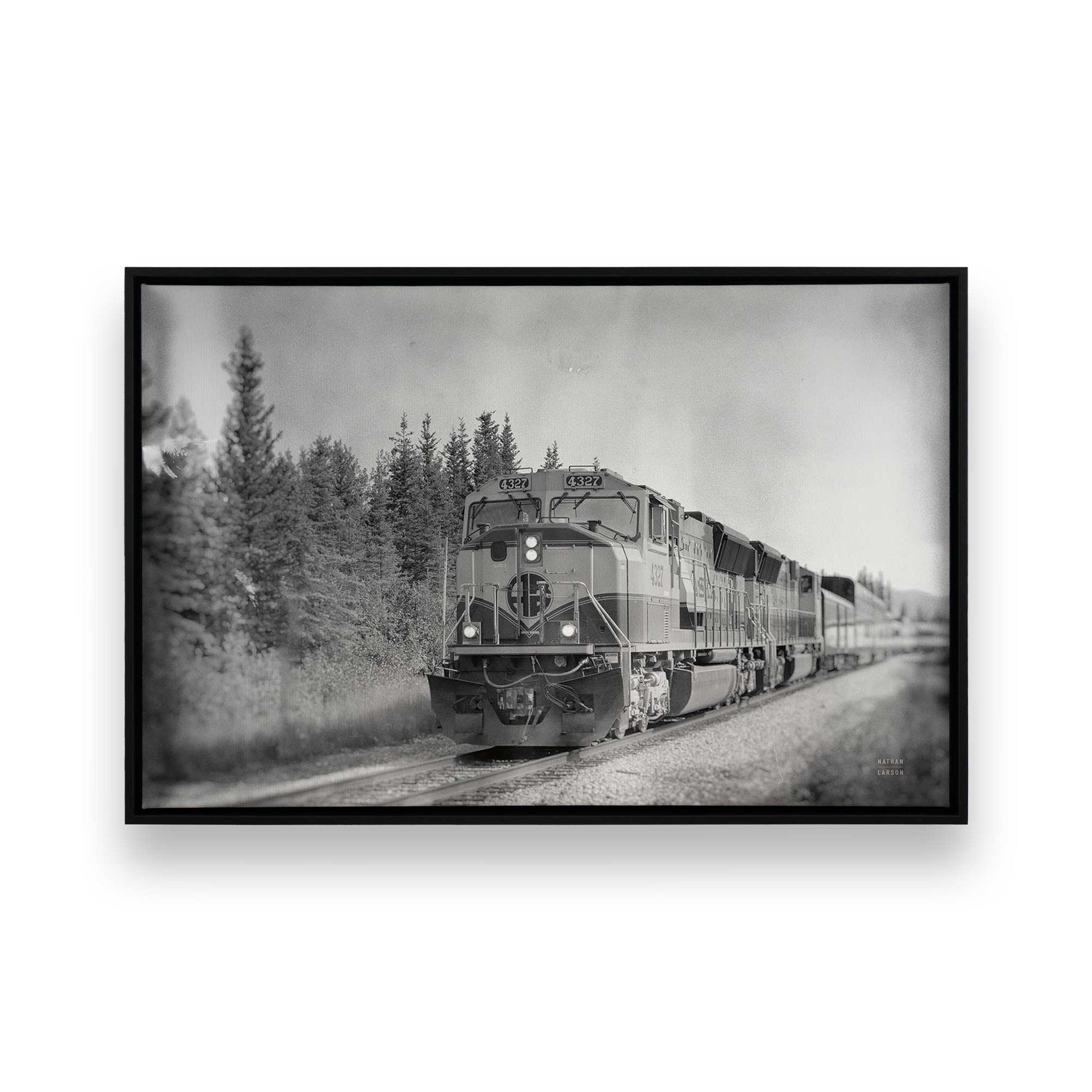 [Color:Satin Black], Picture of art in a Satin Black frame