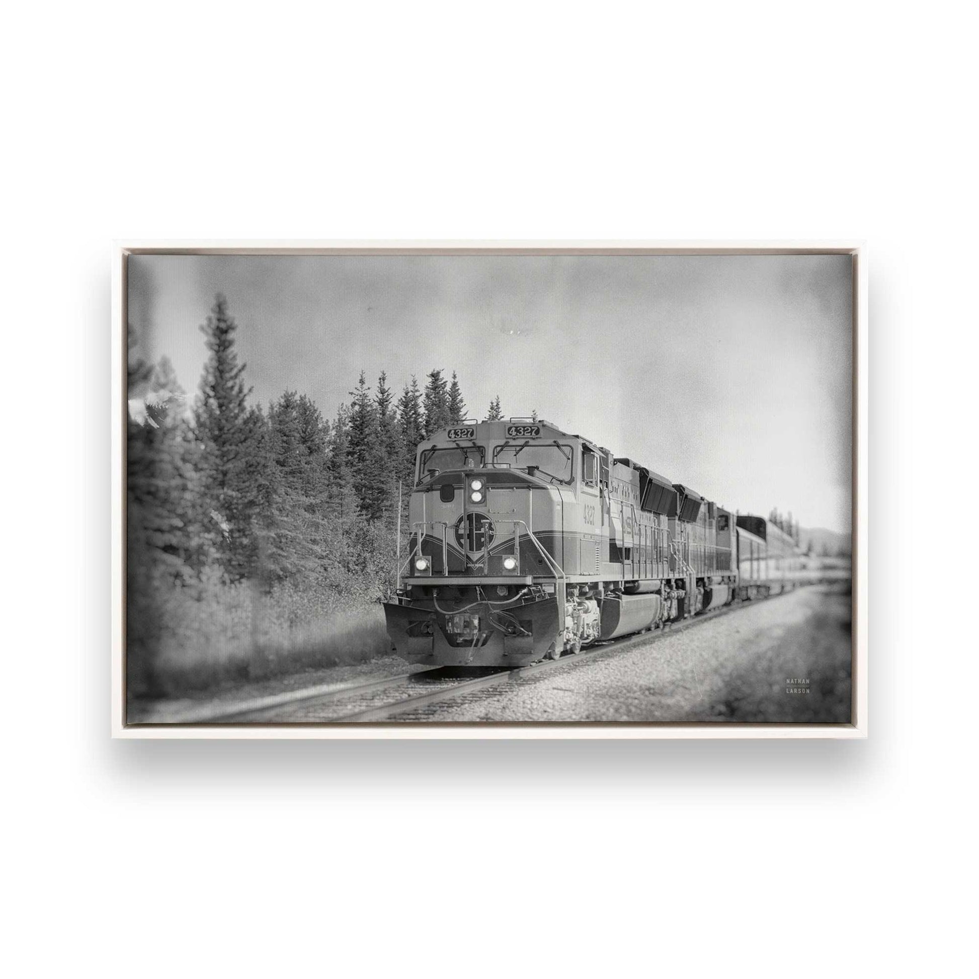 [Color:Opaque White], Picture of art in a White frame