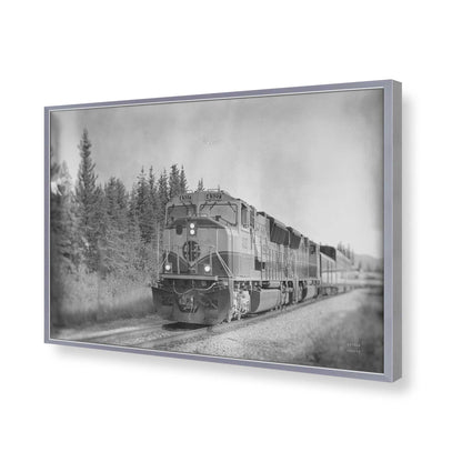 [Color:Polished Chrome], Picture of art in a Polished Chrome frame of the corner