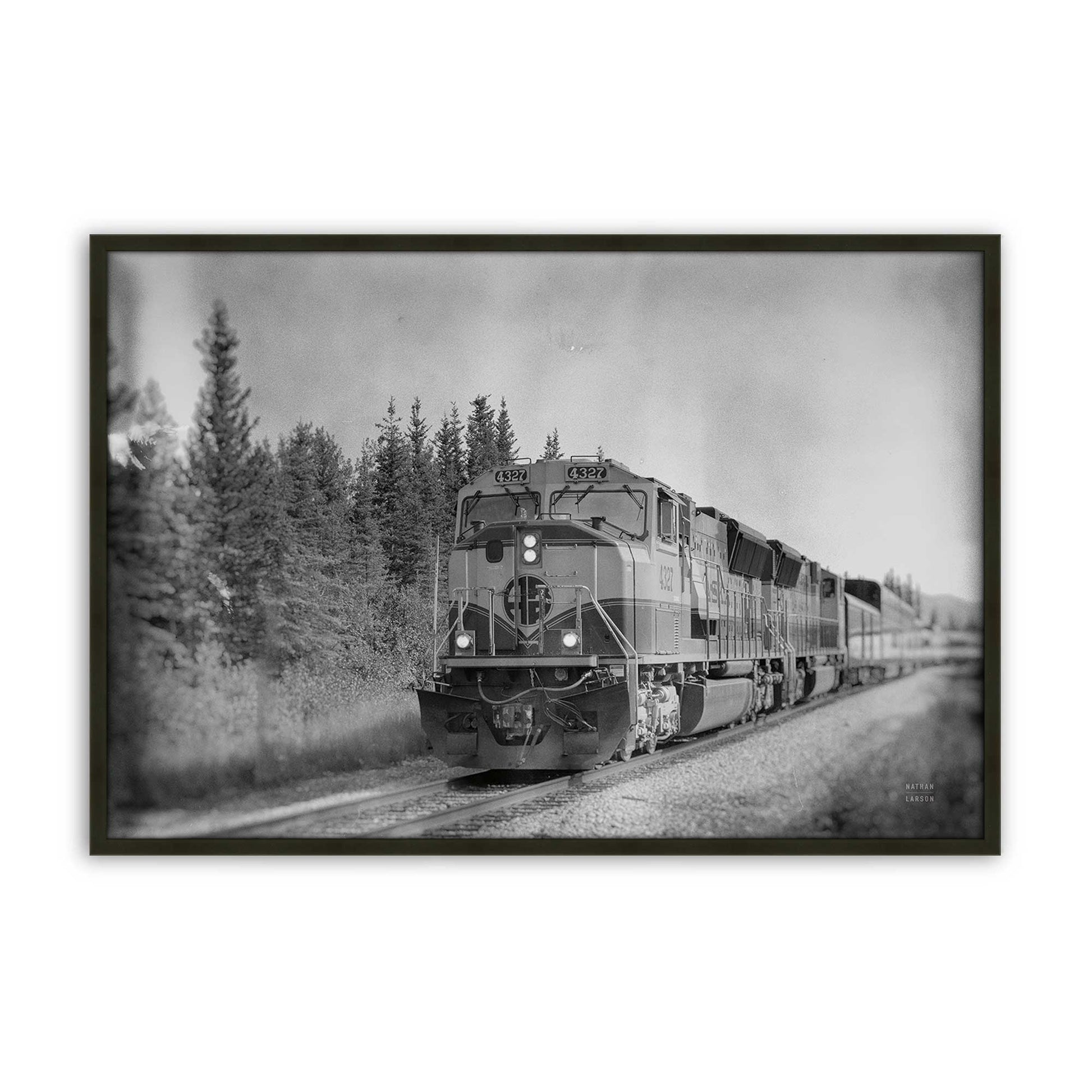 [Color:Satin Black], Picture of art in a Satin Black frame