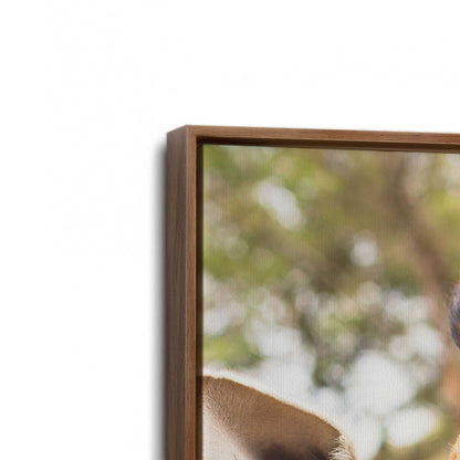 [Color:Walnut], Picture of art in a Walnut frame at an angle