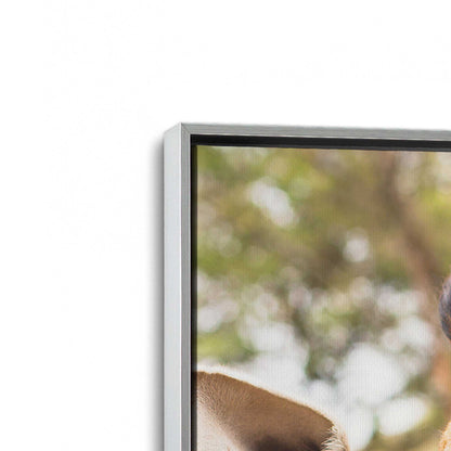 [Color:Polished Chrome], Picture of art in a Polished Chrome frame at an angle