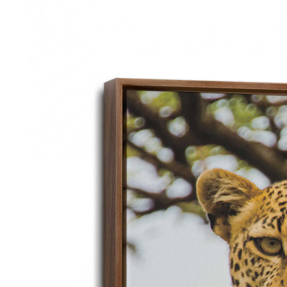 [Color:Walnut], Picture of art in a Walnut frame at an angle