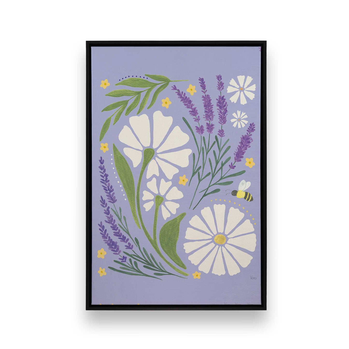 [Color:Satin Black], Picture of art in a Satin Black frame