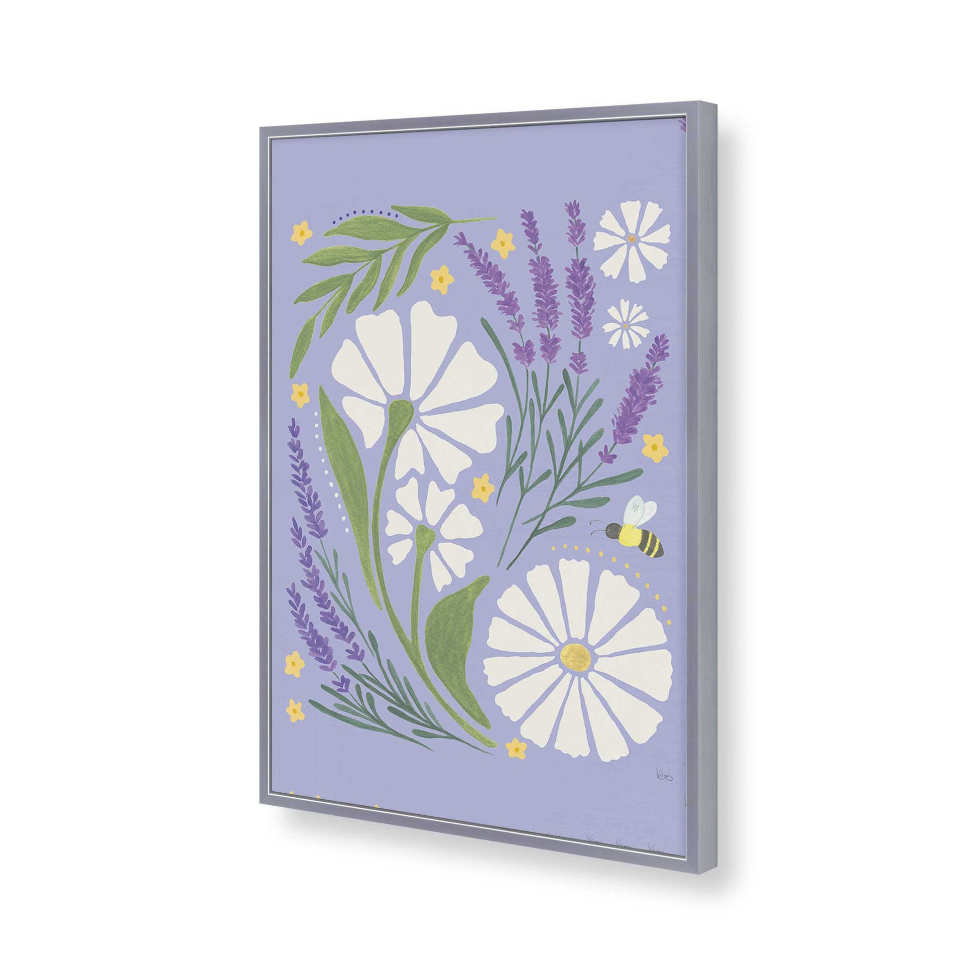 [Color:Polished Chrome], Picture of art in a Polished Chrome frame of the corner