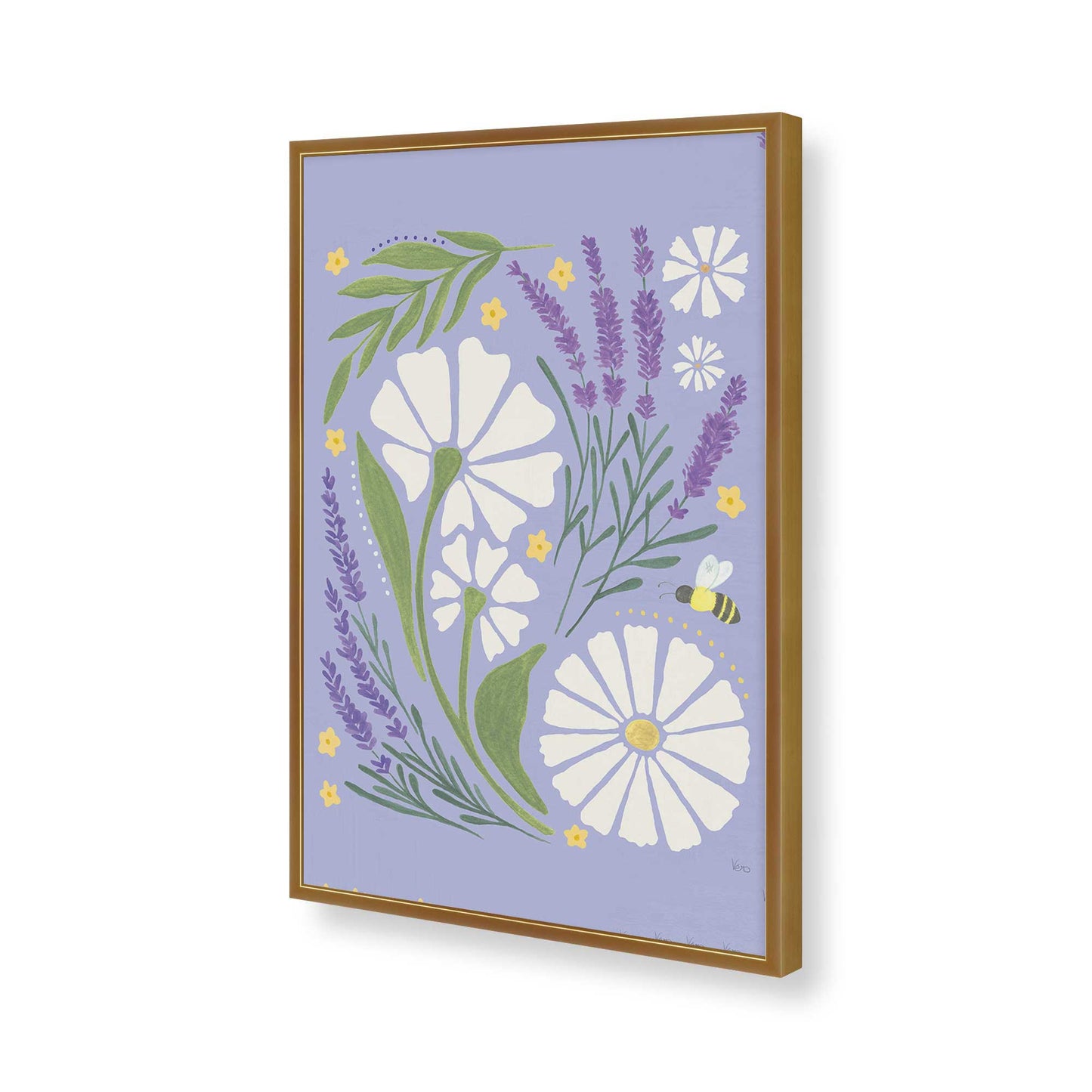 [Color:Polished Gold], Picture of art in a Polished Gold frame of the corner