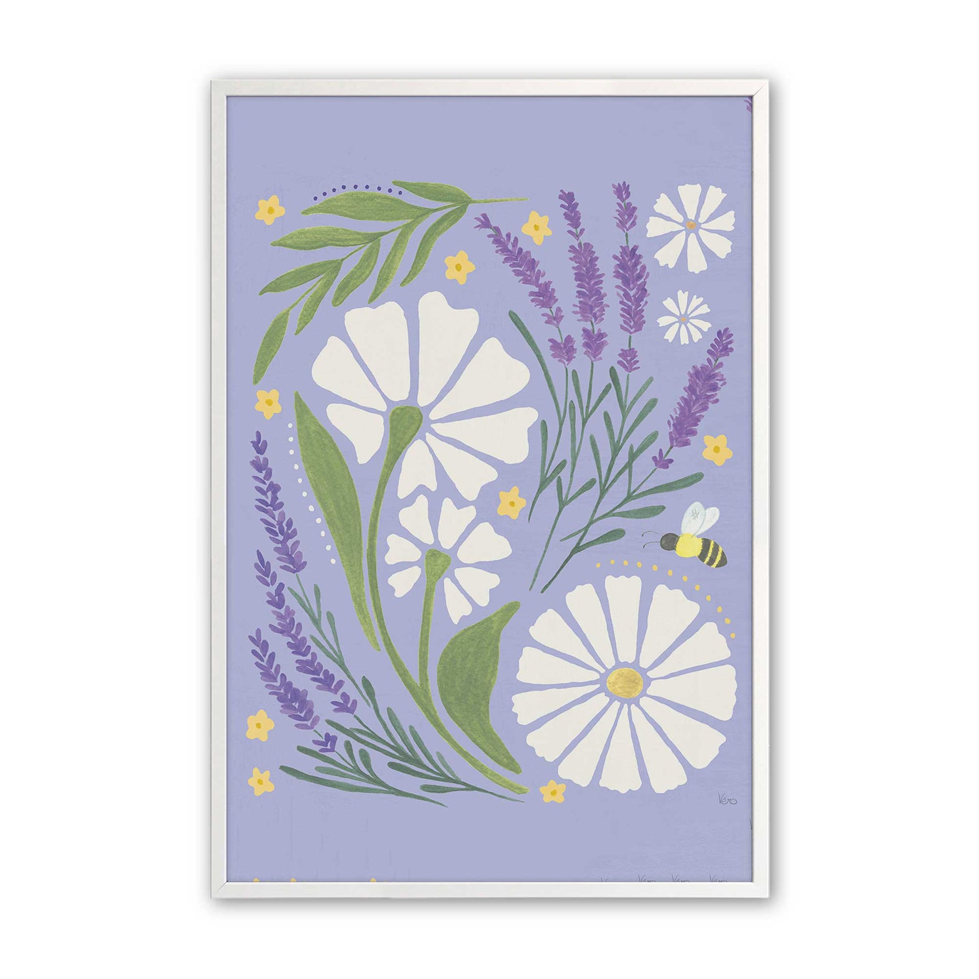 [Color:Opaque White], Picture of art in a Opaque White frame