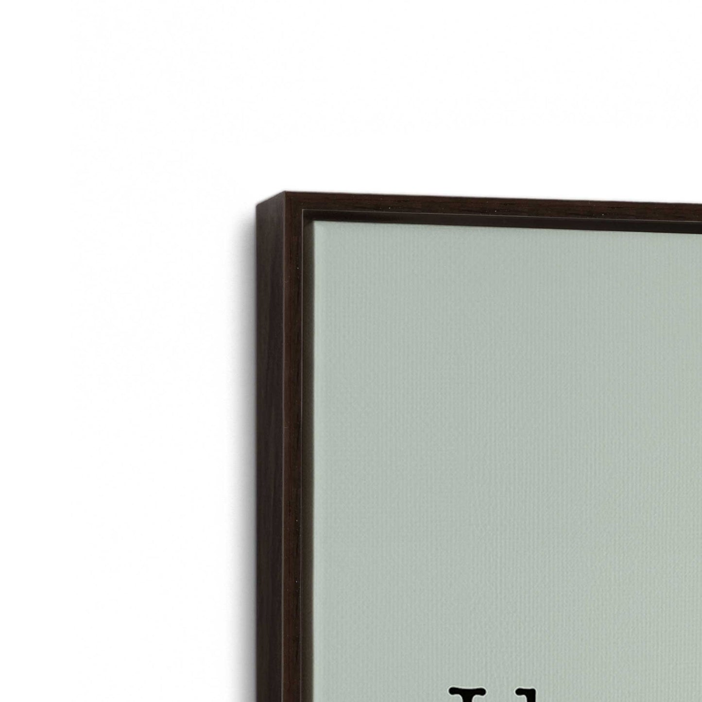 [Color:Espresso], Picture of art in a Espresso frame at an angle