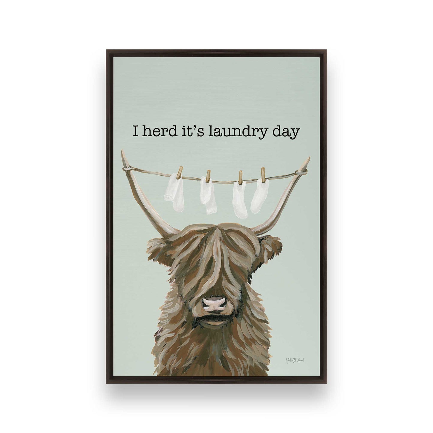 [Color:Espresso], Picture of art in a Espresso frame