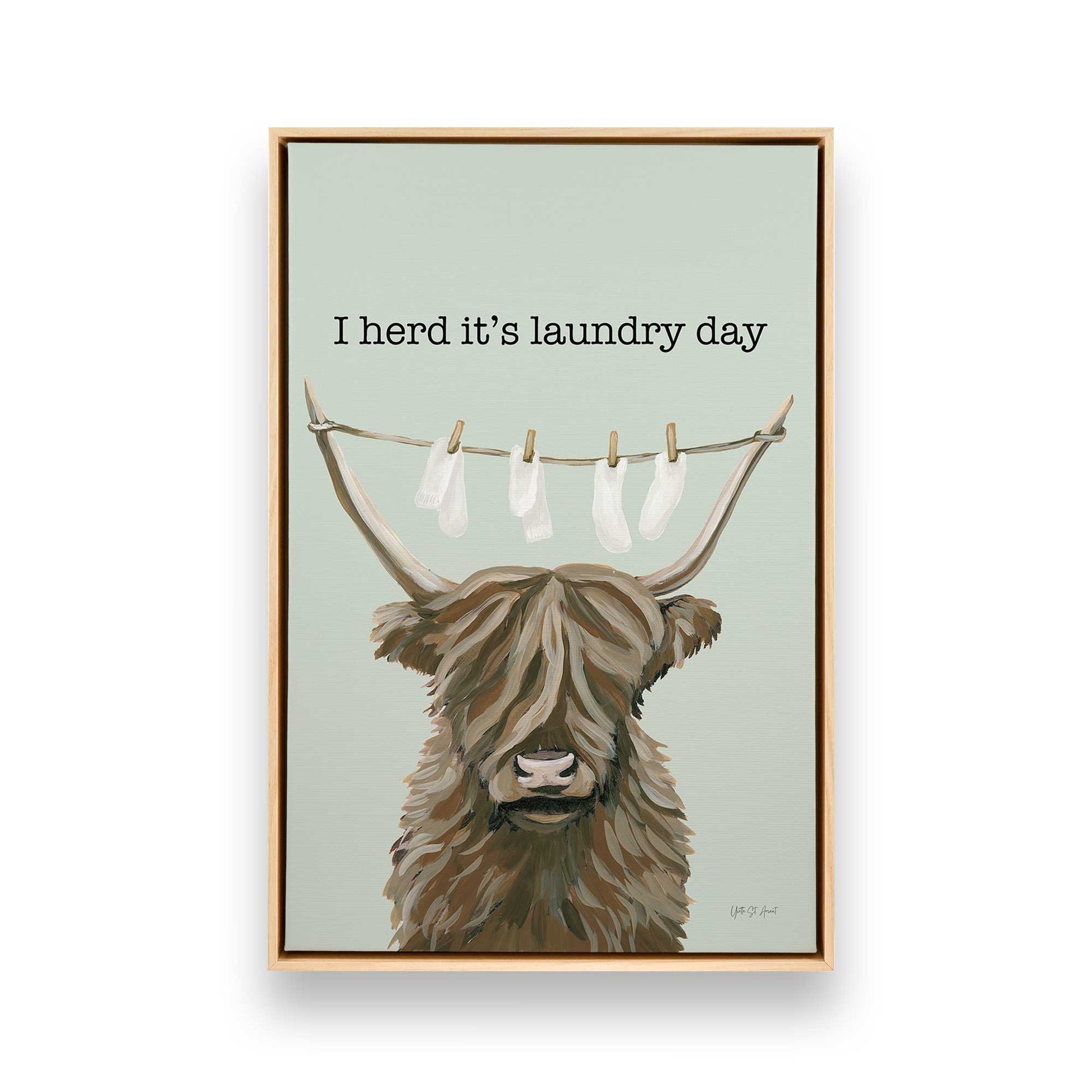 [Color:American Maple], Picture of art in a American Maple frame