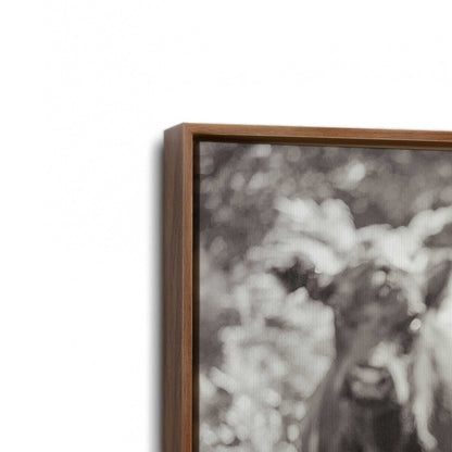 [Color:Walnut], Picture of art in a Walnut frame at an angle