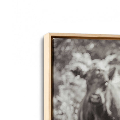 [Color:American Maple], Picture of art in a American Maple frame at an angle