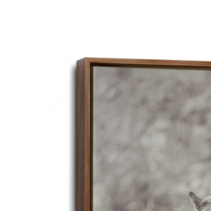 [Color:Walnut], Picture of art in a Walnut frame at an angle