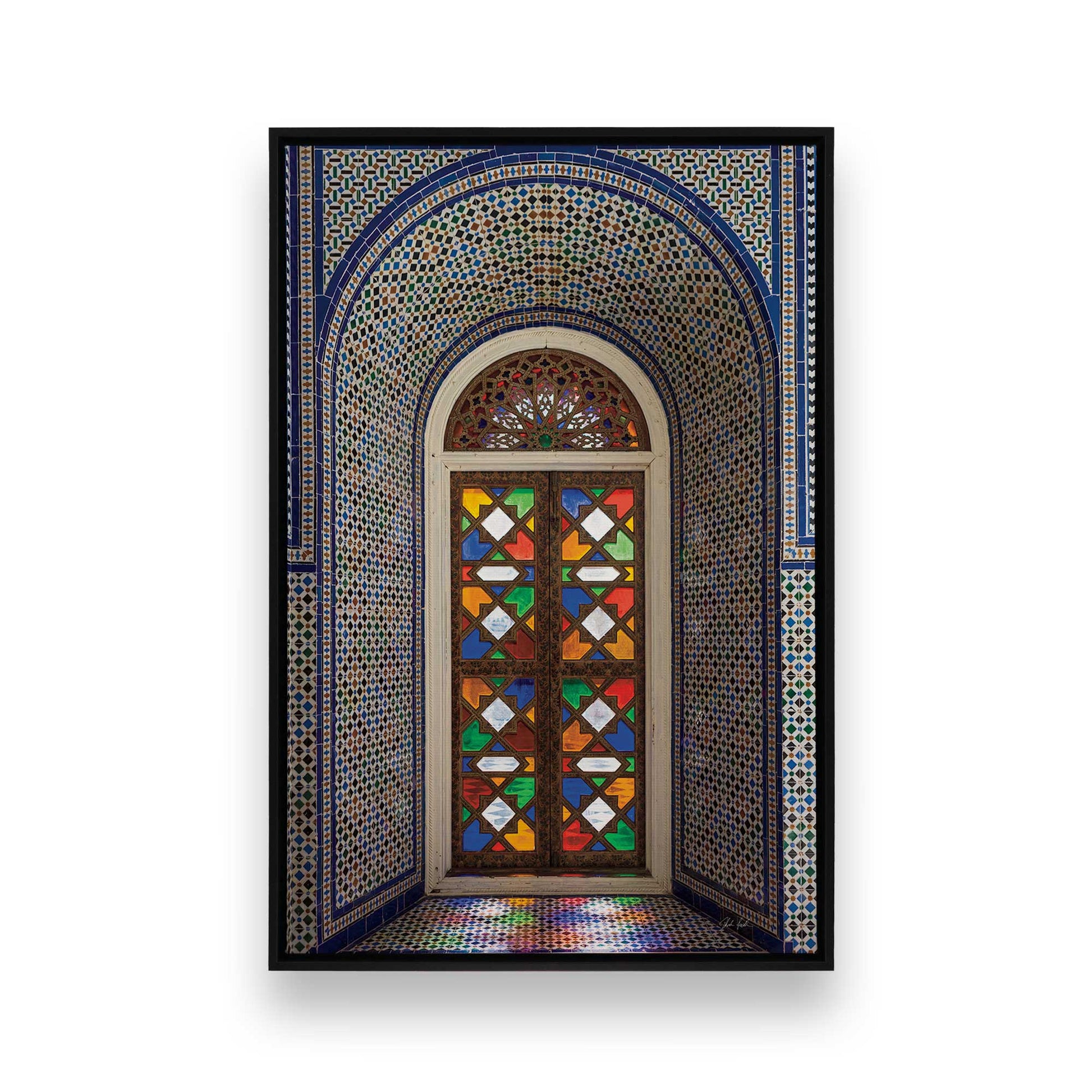 [Color:Satin Black], Picture of art in a Satin Black frame