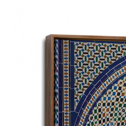 [Color:Walnut], Picture of art in a Walnut frame at an angle