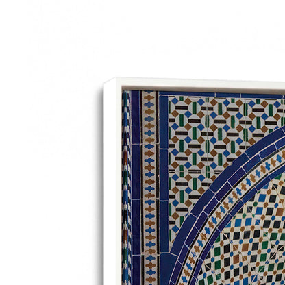 [Color:Opaque White], Picture of art in a White frame at an angle