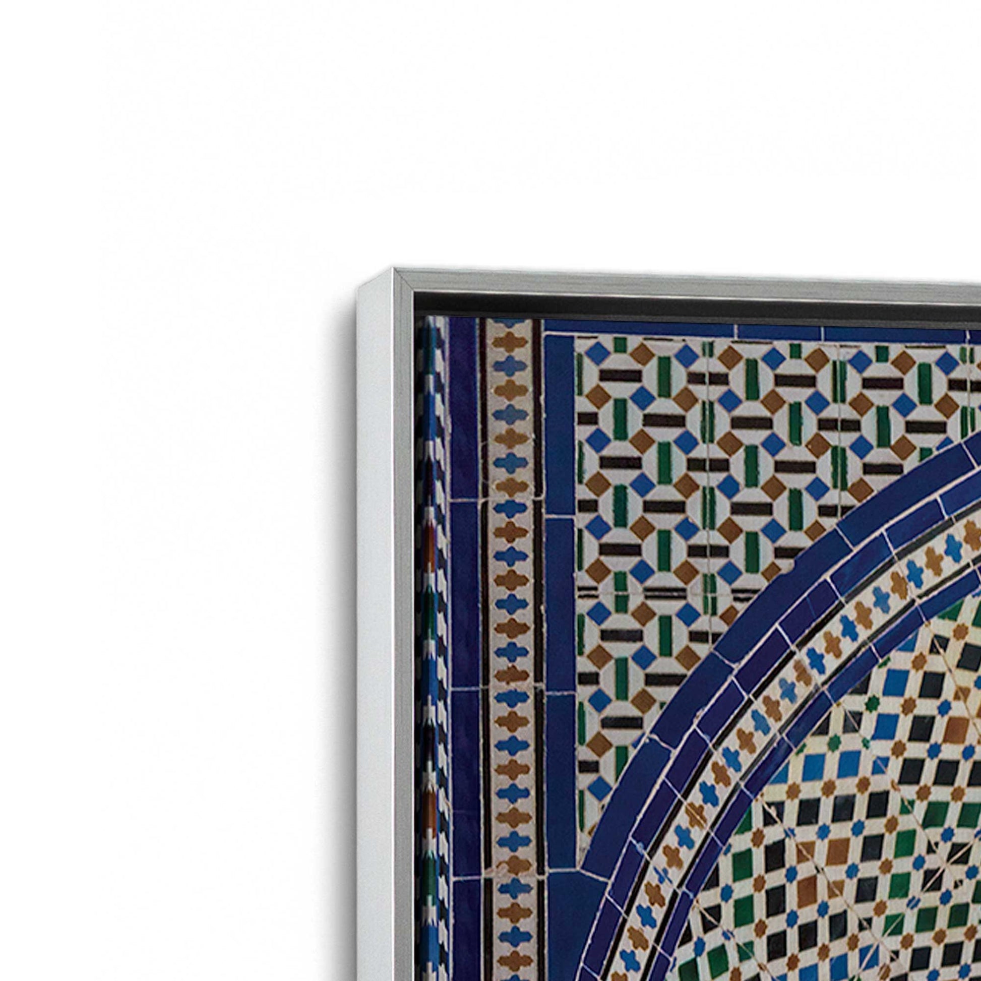 [Color:Polished Chrome], Picture of art in a Polished Chrome frame at an angle