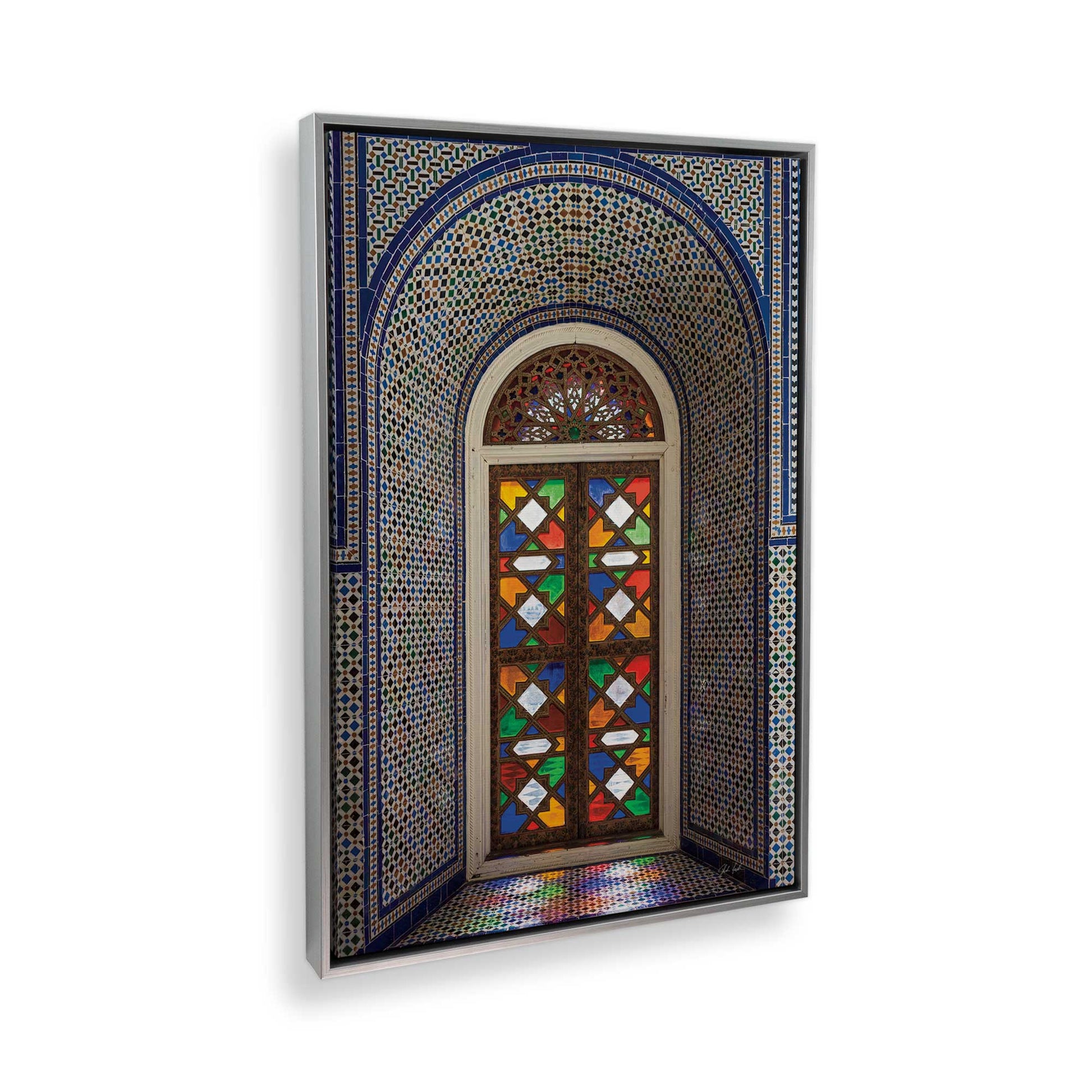 [Color:Polished Chrome], Picture of the corner of the art